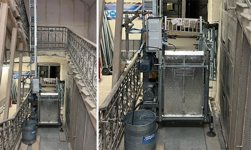 Montacarichi a piattaforma - PT 200 - SALERNO PONTEGGI S.R.L. - elettrico / per il settore dell'edilizia / per cantiere
