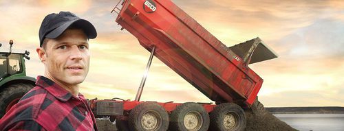 Rimorchio con cassone ribaltabile - Maxxim - BV Beco - per attrezzatura industriale / da cantiere / a 2 assi
