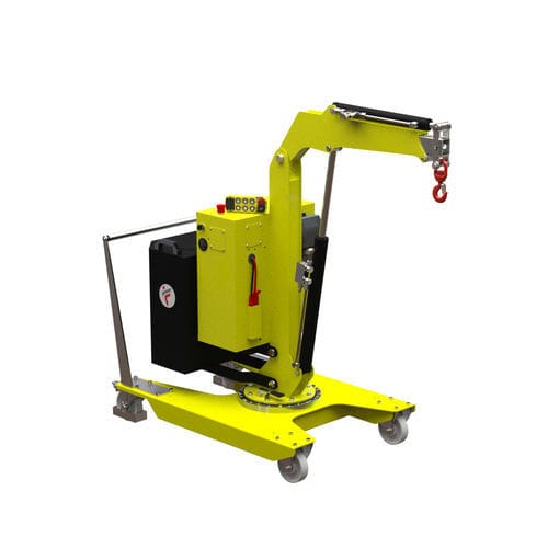 Mini gru da officina con contrappesi - 01B2SER_400 - Flex Lifting Cranes by AxA Group S.r.l. - 200 kg / idraulico / telescopico