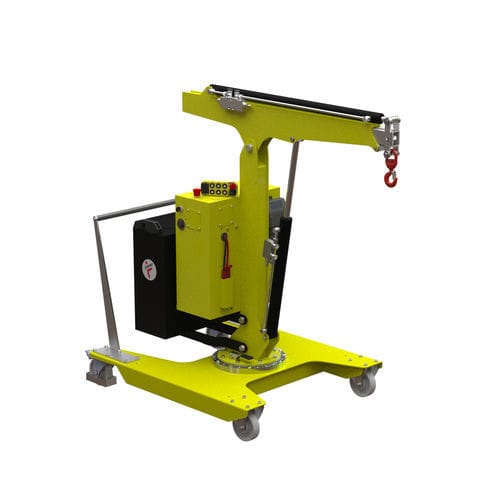 Mini gru da officina con contrappesi - 01B5SER_1000 - Flex Lifting Cranes by AxA Group S.r.l. - 500 kg / idraulico / manuale
