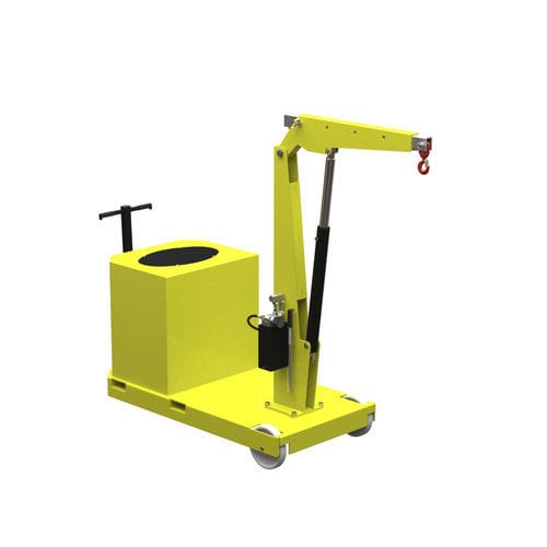 Mini gru da officina 1 tonnellata - GZ1000 - Flex Lifting Cranes by AxA Group S.r.l. - telescopico / con contrappesi / compatto