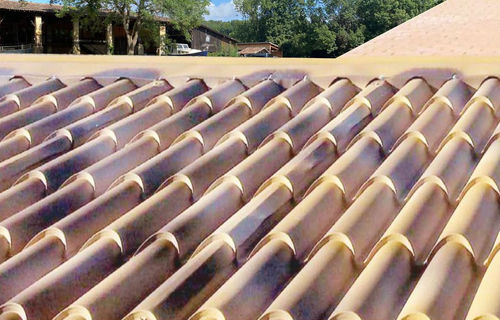 Pannello sandwich anima in legno - Intermat Mekabat - rivestimento in acciaio galvanizzato / di protezione / per tetto