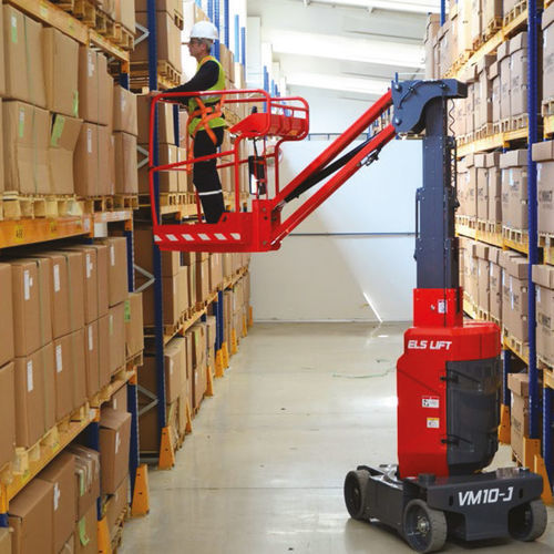 Piattaforma a sfilo verticale su ruota - VM10-J - ELS Lift Makina Sanayi Ticaret A.S. - con alimentazione a batteria / da interno / per magazzino