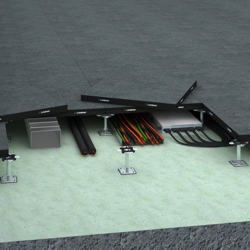 Rivestimento di pavimenti in ceramica - CERAMIN®  - Lindner Group - in materiale composito / antiscivolo / impermeabile