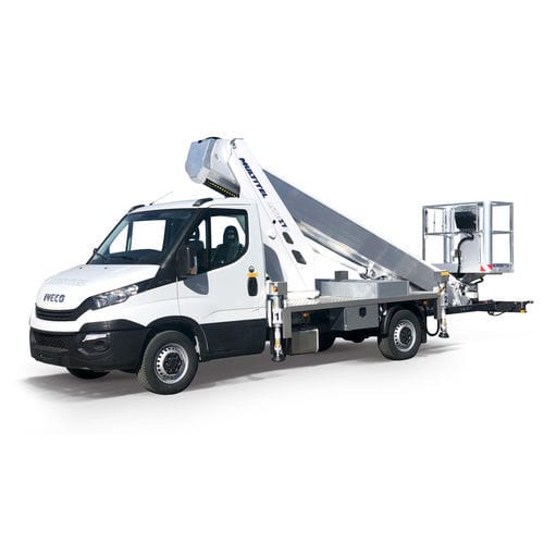 Piattaforma telescopica su autotelaio - MTE 270 EX - Multitel Pagliero S.p.A. - con motore a combustione / per cantiere / per uso esterno