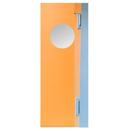 Porta battente - Schweyer - in PVC / in policarbonato / per interno