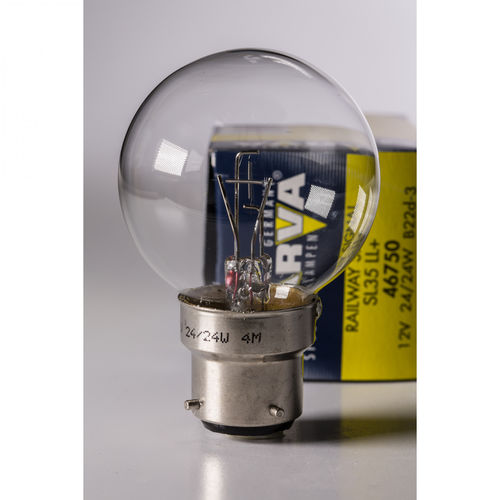 Lampadina a filamenti - BA22d - vosla GmbH - per segnalazione ferroviaria / 24 W / 12 VDC