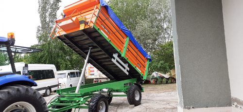 Rimorchio con cassone ribaltabile - NURAK DEFENCE - per macchina agricola / a 2 assi / trainato