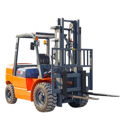 Carrello elevatore diesel - HW-5T - Shandong Hengwang Group Co., Ltd. - con conducente seduto / compatto / 4 ruote