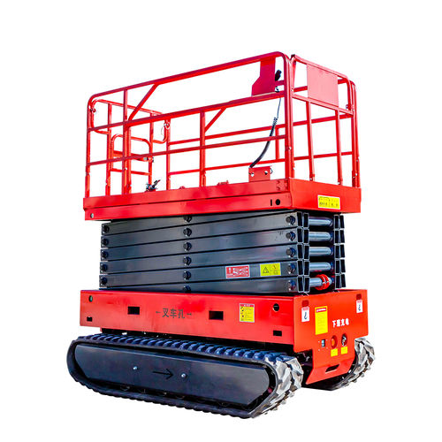 Piattaforma elevatrice a forbice cingolata - HW0.3-12 - Shandong Hengwang Group Co., Ltd. - semovente / per interno / da esterno