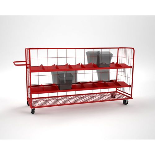 Carrello di stoccaggio - GC-picking32p - Grupo Carmelo - con rotelle