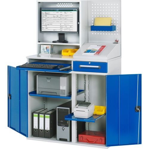 Postazione di lavoro per officina - 07-1100T-M99-MG2.11 - RAU - per computer / ad altezza regolabile / con divisori