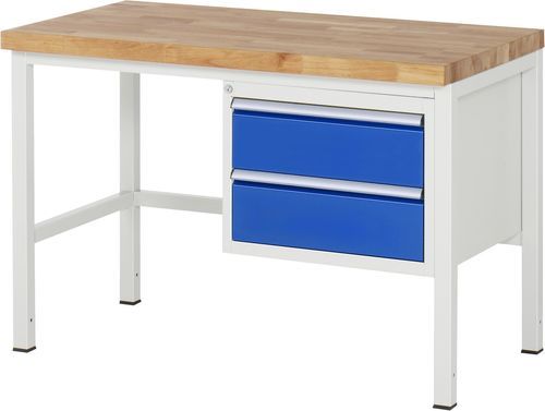 Banco da lavoro in faggio - 8125 - RAU - per officina / a cassetti / 2 cassetti