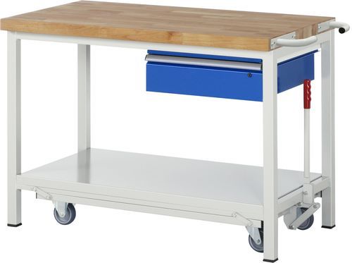 Banco da lavoro in faggio - 8001 - RAU - per officina / a cassetti / mobile