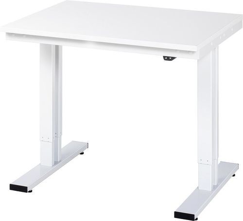 Banco da lavoro in acciaio - 08-WT-100-080-M - RAU - ad altezza regolabile / elettrico