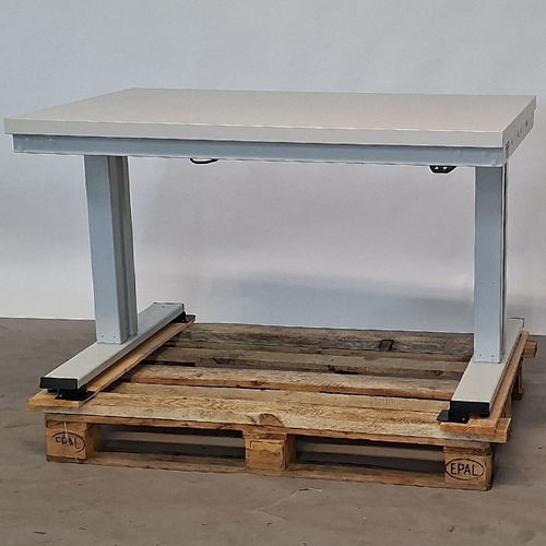 Banco da lavoro in acciaio - 08-WT-125-080-HE4-Sch - RAU - industriale / per officina / ad altezza regolabile