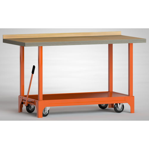 Banco da lavoro in faggio - WP754N-1500M45-X7000 - KLW LUTZ - per officina / mobile / metallico