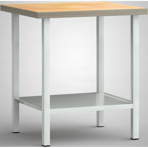 Banco da lavoro in faggio - WS005N-0750M40-X7000 - KLW LUTZ - con ripiani