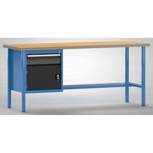 Banco da lavoro in faggio - ERGO  - KLW LUTZ - per officina / a cassetti / a 2 porte