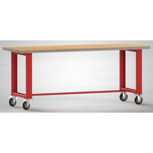 Banco da lavoro in faggio - WS885N-2000M40-X7000 - KLW LUTZ - per officina / mobile / smontabile