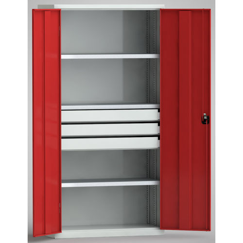 Armadio di stoccaggio - UNIVERSAL  - KLW LUTZ - a pavimento / 3 cassetti / a porte battenti