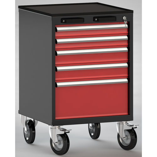Armadio porta-attrezzi - FEA0700-05ESV-001 - KLW LUTZ - con rotelle / 5 cassetti / in metallo
