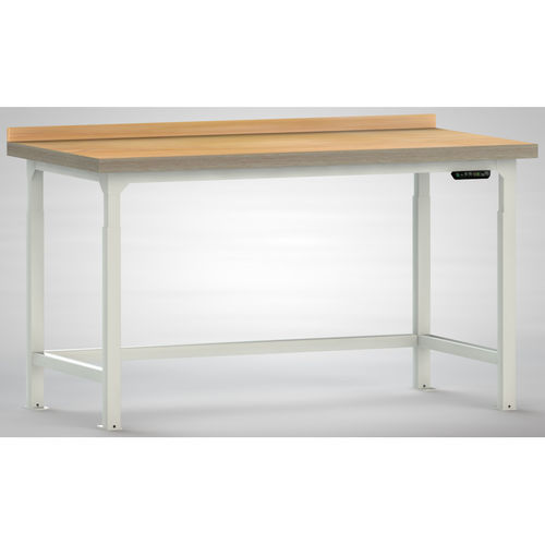 Banco da lavoro in faggio - WPJL01-15M45-X3D01 - KLW LUTZ - interamente saldato / ad altezza regolabile / elettrico