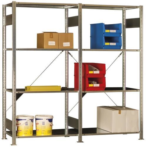 Scaffalatura da officina - 6520-1020050-Z150P - KLW LUTZ - con ripiani / ad accumulo / senza viti