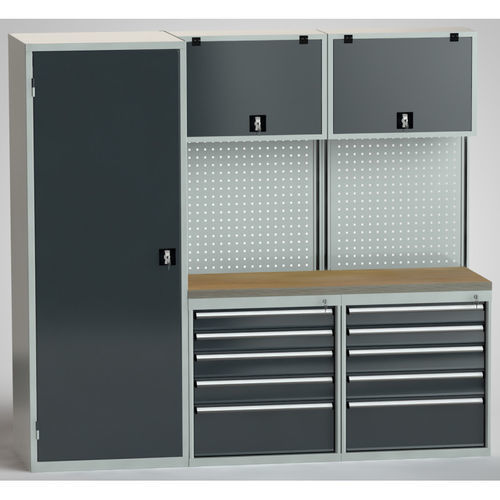 Armadio di stoccaggio - SW2022-N02 - KLW LUTZ - a pavimento / 2 cassetti / a porte battenti