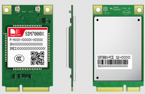 Modulo wireless LTE - SIM7000 series - SIMCom Wireless Solutions Ltd. - USB / di dati / PCIe