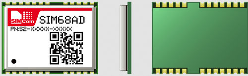 Modulo GNSS con antenna attiva - SIM68AD - SIMCom Wireless Solutions Ltd. - GPS / GLONASS / QZSS