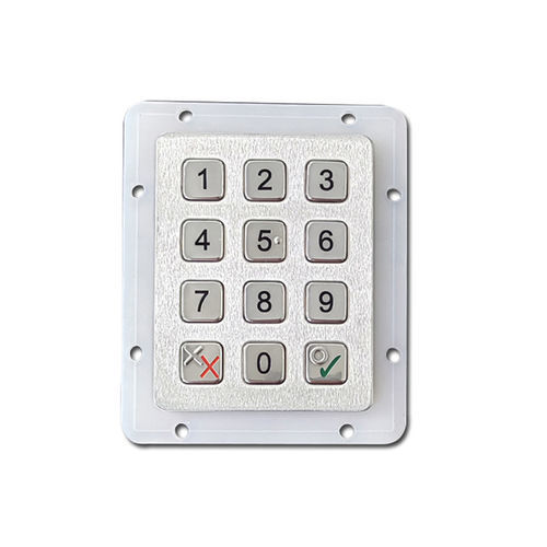 Tastiera numerica 12 tasti - KH-AE93-12 - Kehang Technology - ad incastro / in acciaio inossidabile / USB