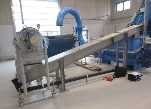 Trasportatore a coclea - Evotech srl - inclinato / da trasporto / con motore elettrico