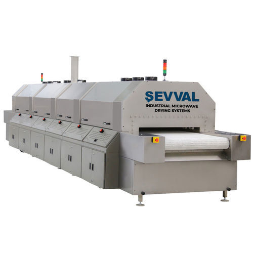 Sistema di asciugatura a microonde - SEVVALUSA Nut Processing and Packaging Solutions - continuo / di sterilizzazione / con nastro trasportatore
