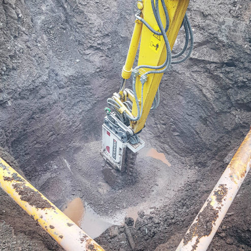 Trencher a catena - EK 60 - KEMROC Spezialmaschinen GmbH - per escavatori / di ingegneria civile