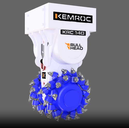 Testa fresante per escavatore - KRC 140 - KEMROC Spezialmaschinen GmbH - a tamburi