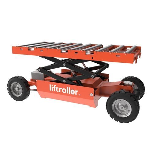 Tavola elevatrice avvolgibile - E Wagon - Liftroller AS - a doppia forbice / elettrica / mobile