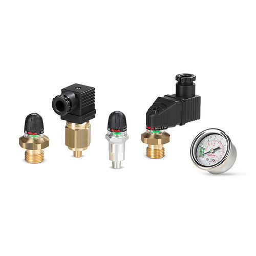 Indicatore di pressione differenziale - HF series - Ikron - analogico / filettato / in acciaio