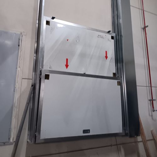 Porta scorrevole verticale - PUERTAS SECADES - ad avvolgimento / in metallo / in fibra di vetro