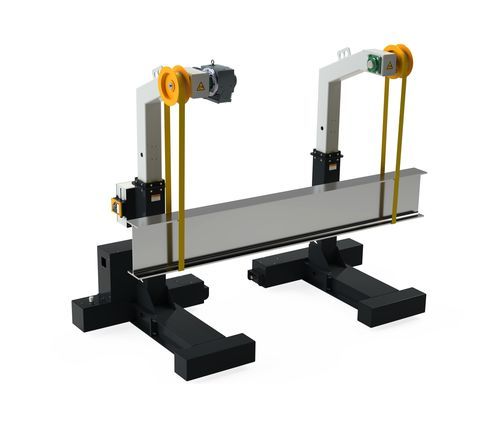 Rivoltatrice ribaltatrice per tubi - Metal Rotator - Fastrotator - per travi in acciaio / per strutture portanti / elettrica