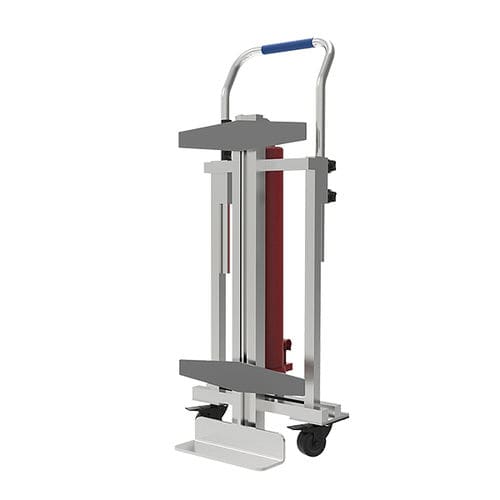 Mini carrello elevatore stacker manuale - Xsto - a timone con guida da terra / di carico / per movimentazione