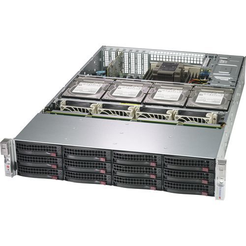 Case per PC per rack - 829HE1C4-R1K02LPB - SUPERMICRO - 2U / per backplane / con 2 array di storage