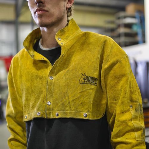 Giacca da lavoro - Badass Workbench - per saldatura / nera / gialla