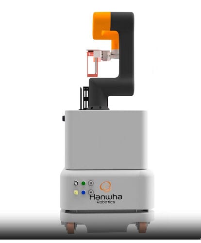 Robot mobile autonomo (AMR) per movimentazione - HANWHA ROBOTICS Co.,LTD - con alimentazione a batteria / collaborativo