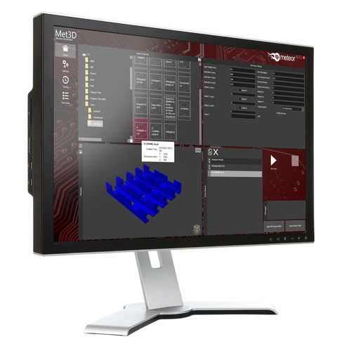 Software per stampa 3D di comando di processo - Met3D - Meteor Inkjet Ltd - di slicing / CAD