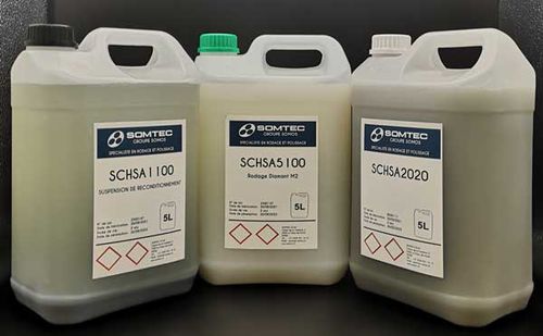 Liquido abrasivo a base di silicio - SOMOS IWT, Inc. - al carburo di silicio / con allumina / diamantato