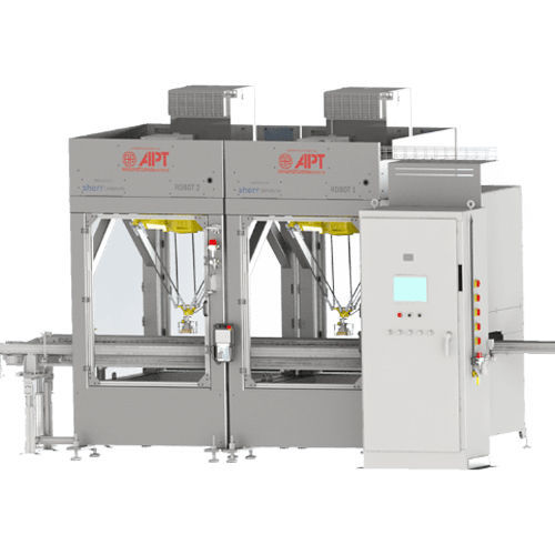 Macchina per imballaggio con trasportatore - APT-PAK - APT Manufacturing Solutions - robotizzata / per buste a chiusura lampo / ad alta velocità