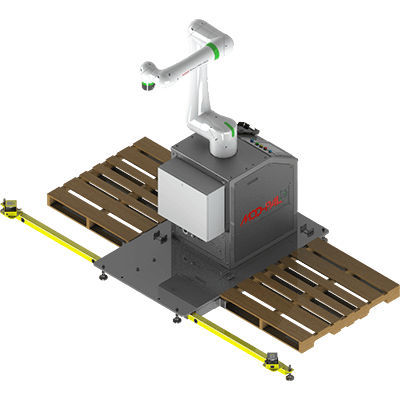Pallettizzatore robotizzato - MOD-PAL® 25 - APT Manufacturing Solutions - di casse / di pallets / collaborativo