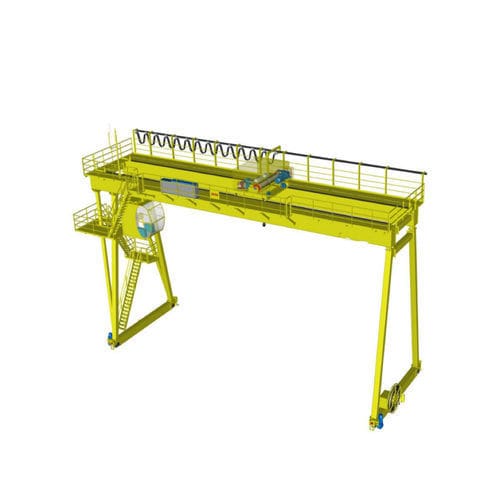 Gru a cavalletto bitrave - A - HUAGONG INDUSTRY GROUP - su guida di scorrimento / per cantieri di prefabbricati / per officina