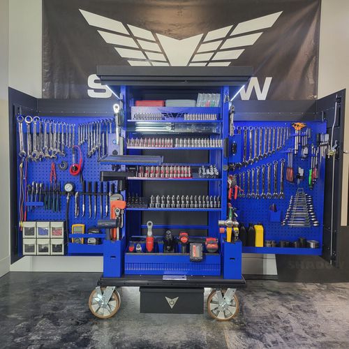 Armadio porta-attrezzi - TSS 5.2 - Shadow Tool Company - con rotelle / a ripiani / con 2 sportelli
